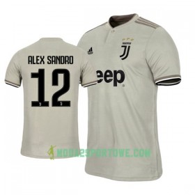 Koszulka Juventus Alex Sandro 12 Wyjazdowe Stroje Piłkarskie 2018-2019 Krótki Rękaw